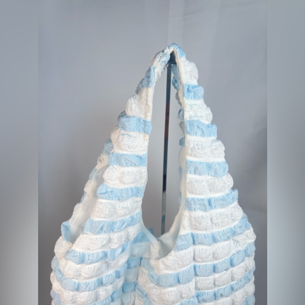 Puffer Tote Bag for Women Quilted Puffy Bubble Hobo Bag Cotton. Nwot - Picture 9 of 10
